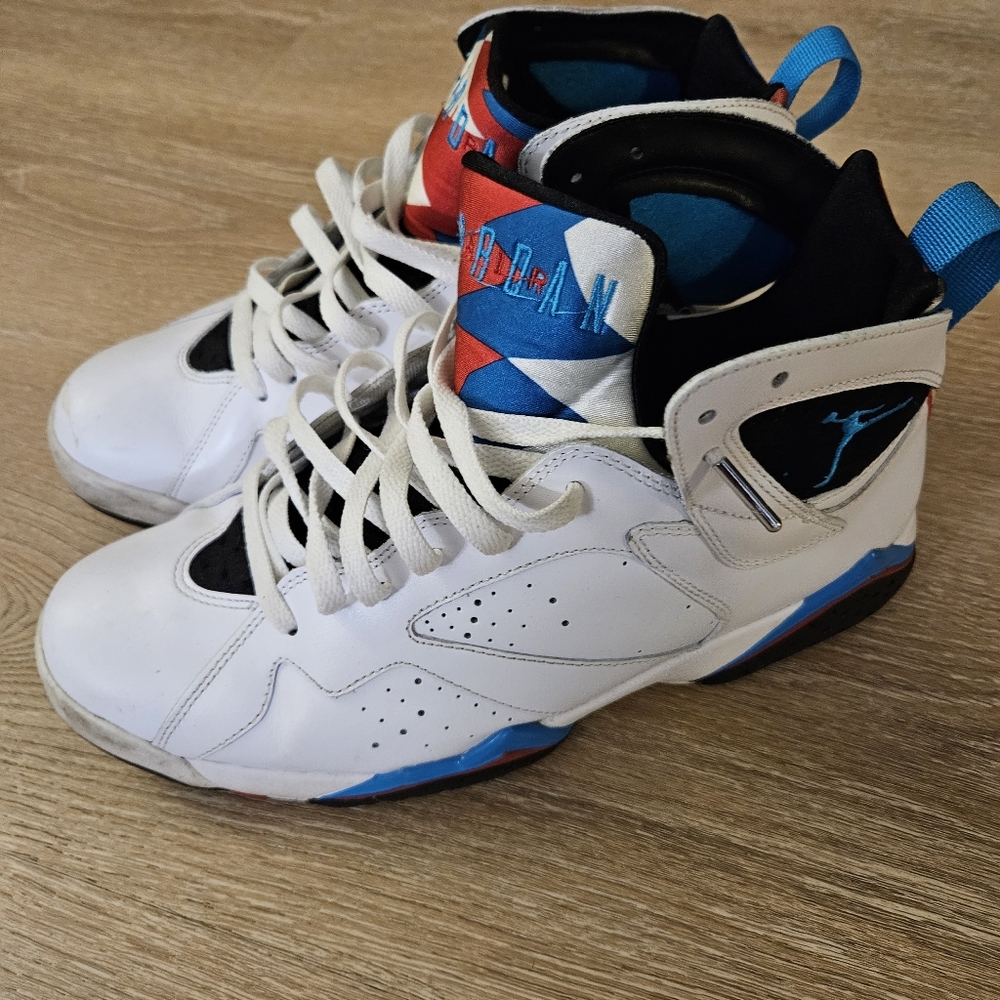 Nike Air Jordan 7 Retro Orion White/Blue 304775-105 Men’s Size 10.5